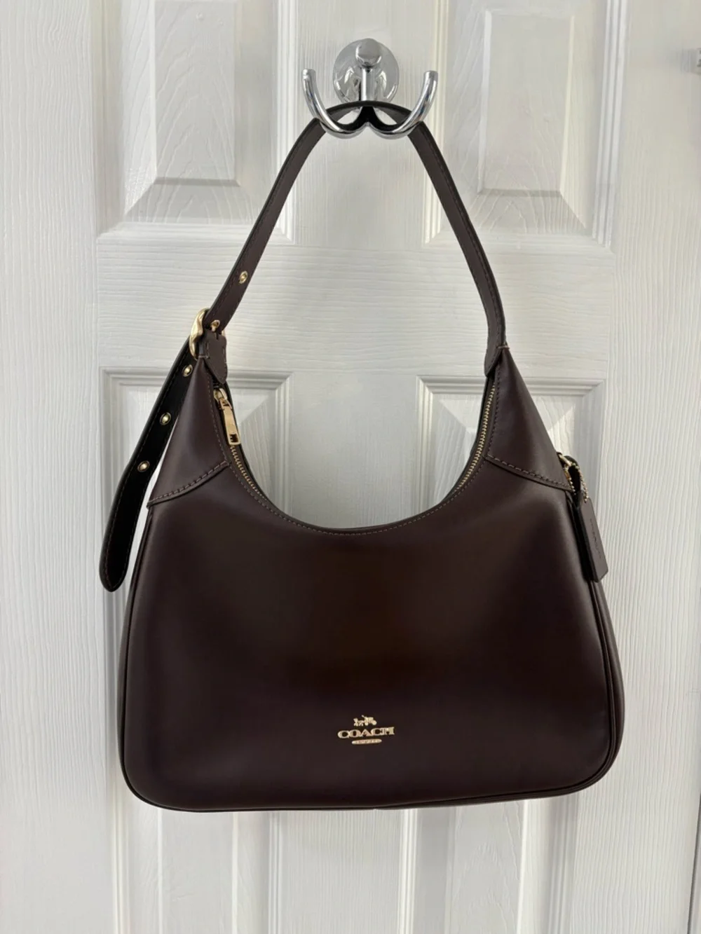 Coach Ella Shoulder Bag Espresso - Picture 2 of 11